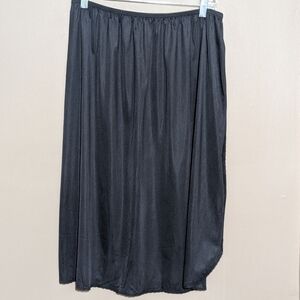 Gillian & O'Malley Half-Slip, Black, Size:2X